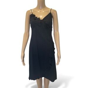 A/X Armani Exchange Elegant Black Spaghetti Strap Dress size 2